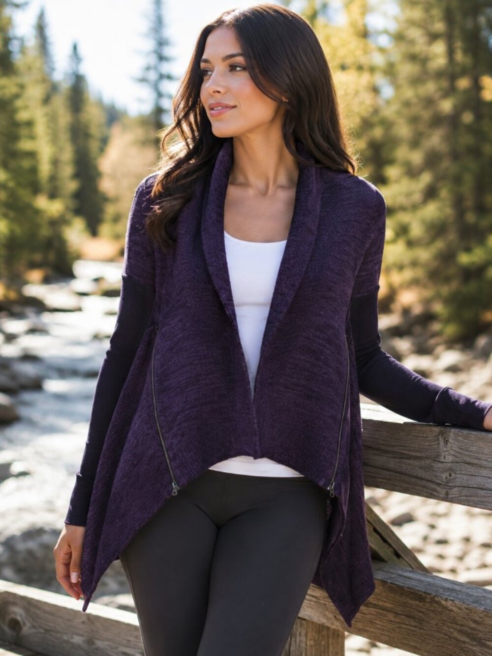Lululemon Wrap It Up Purple Cardigan Sweater